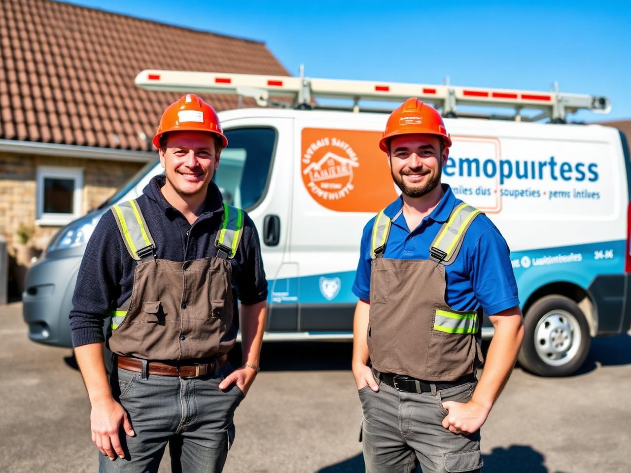 L'équipe Les Compagnons du Pavillon devant leur camion